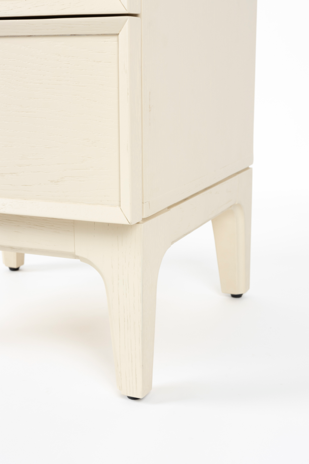 Table d'appoint blanche en bois